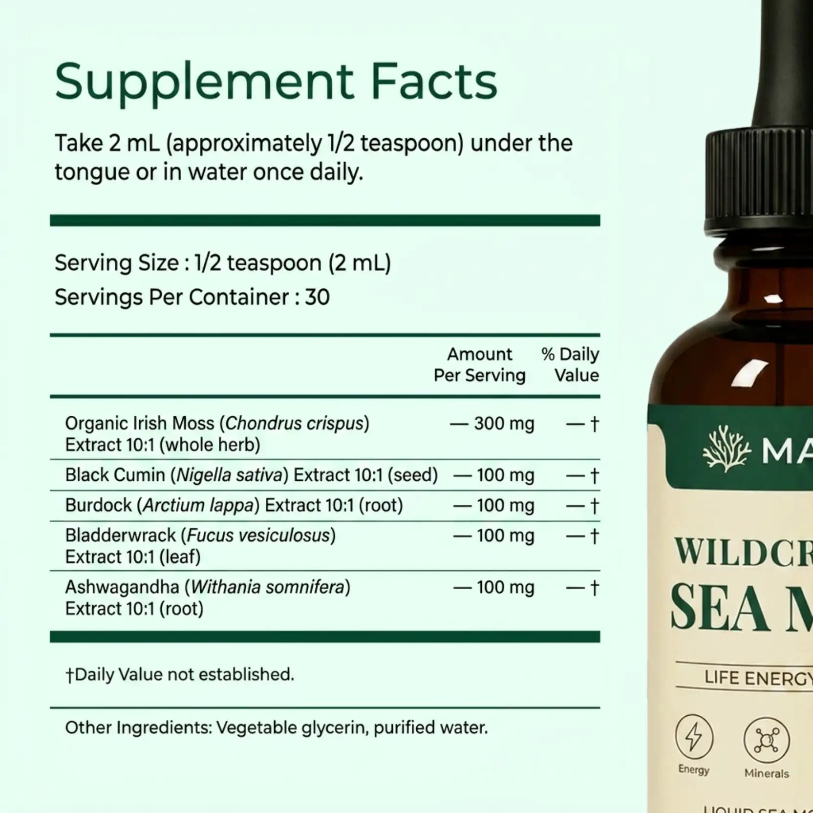 Wildcrafted Sea Moss Drops