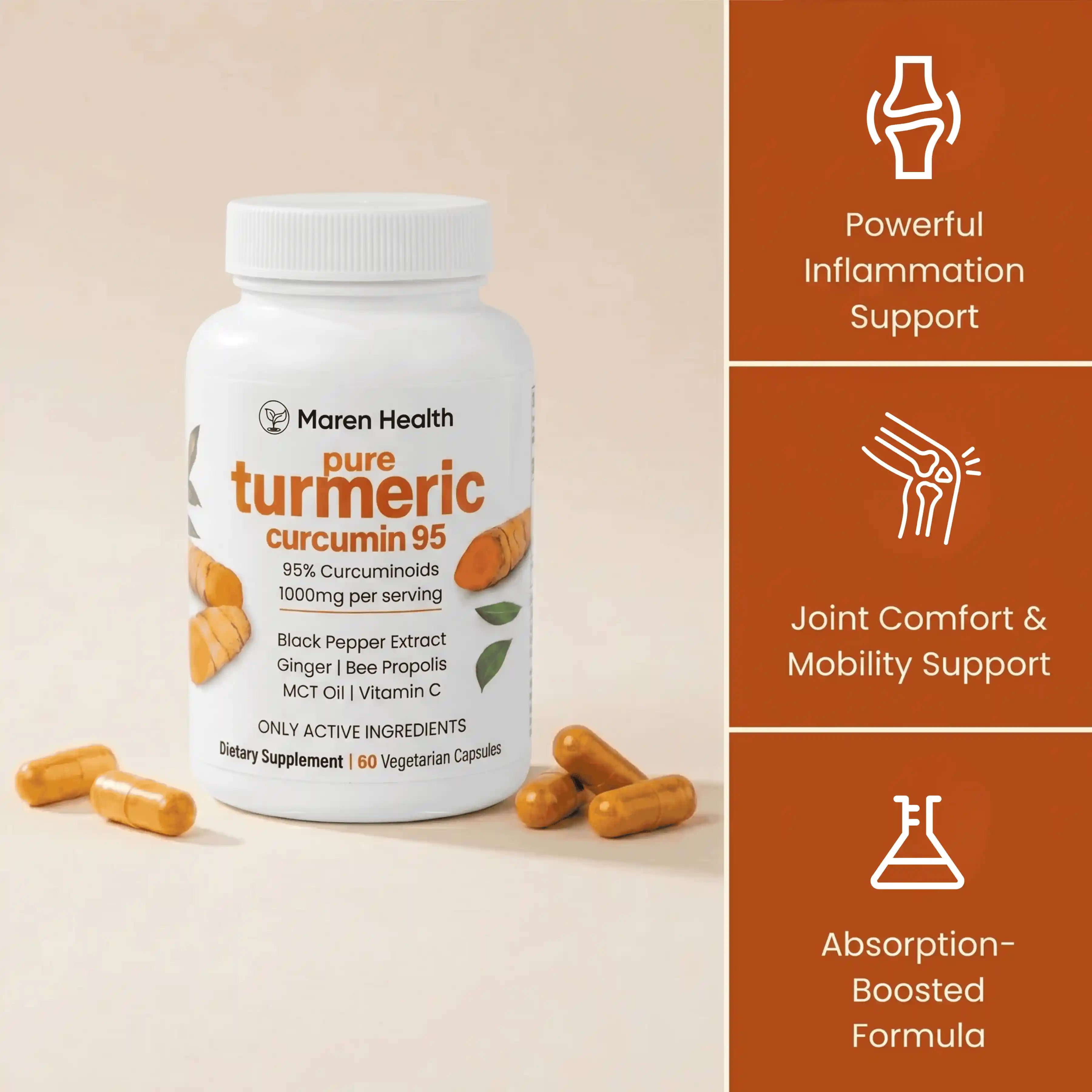 Turmeric Curcumin Capsules (1,000mg)