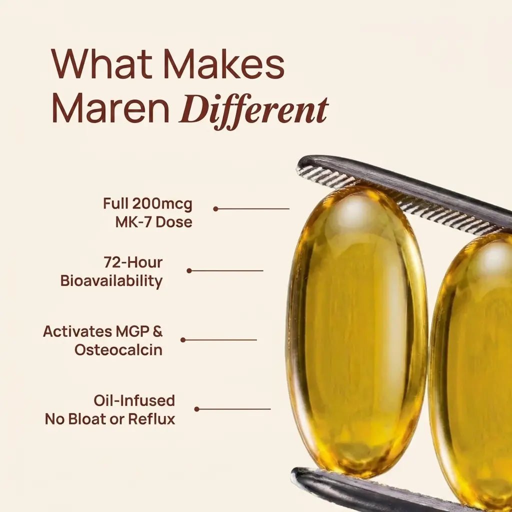 Oil - Infused D3 + K2 — 200mcg MK - 7 - Maren Health